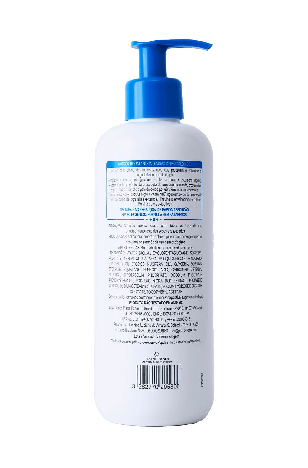 Nutriol Loção Hidratante sem Perfume 400ml