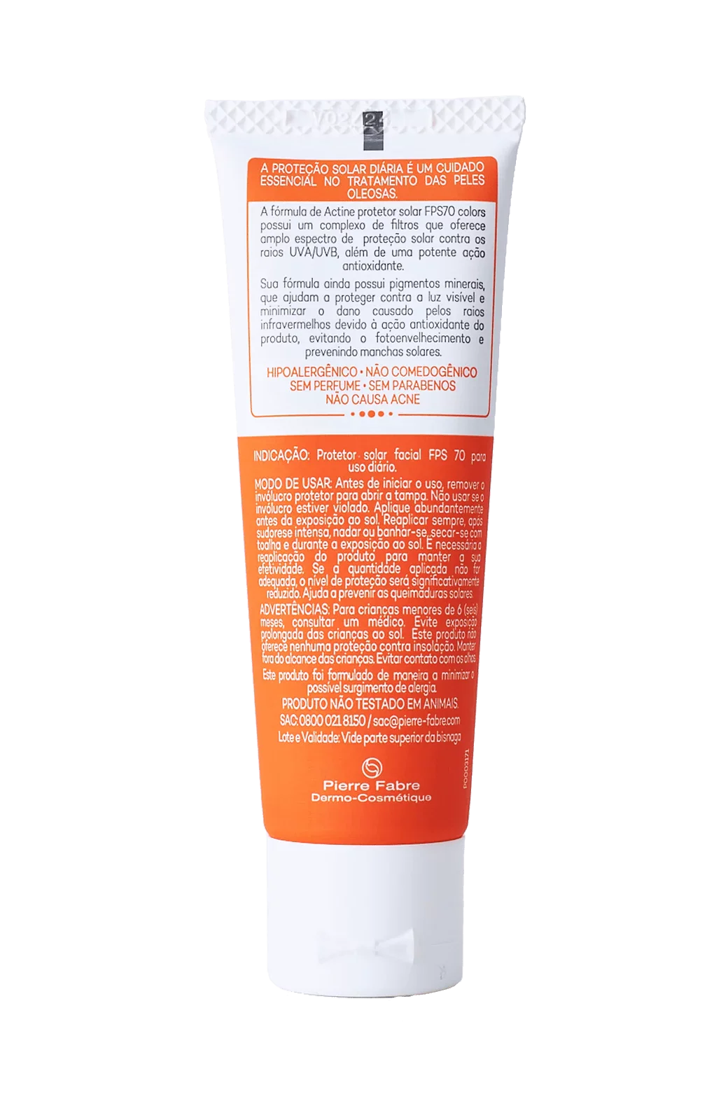 Actine Solar Protetor Solar FPS 70 Pele Morena Mais 40g
