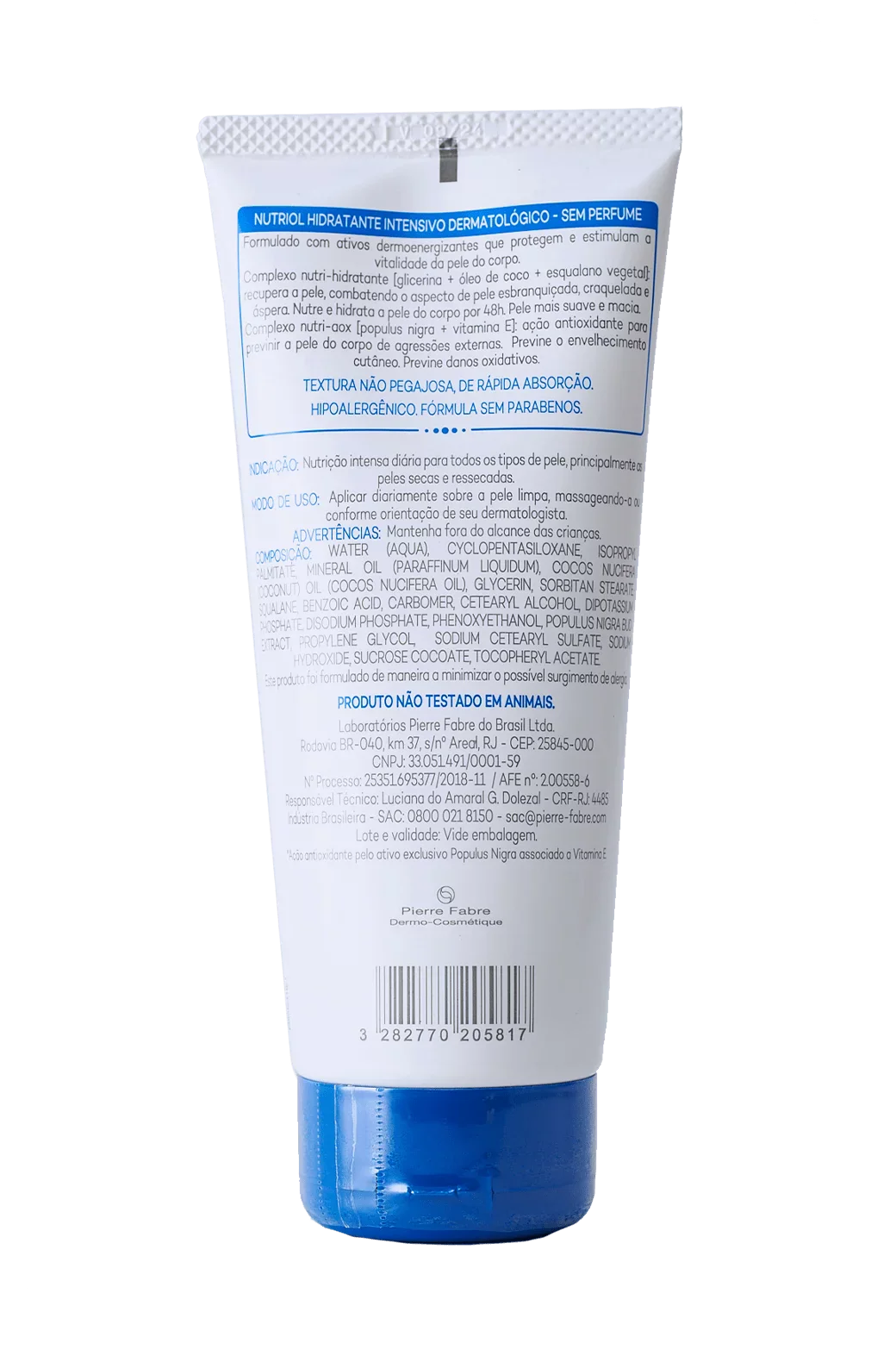 Nutriol Loção Hidratante Sem Perfume 200ml