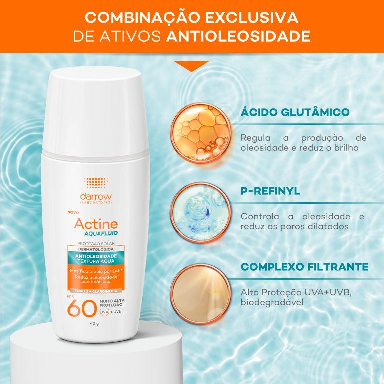 ACTINE AQUAFLUID FPS 60 COM COR 40G