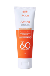 Actine Solar Protetor Solar com cor FPS 60 40g