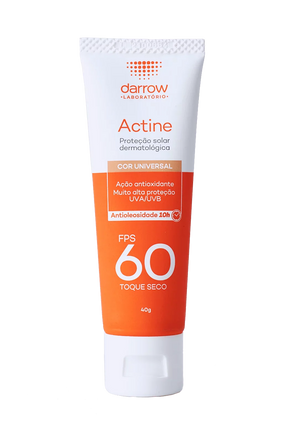 Actine Solar Protetor Solar com cor FPS 60 40g