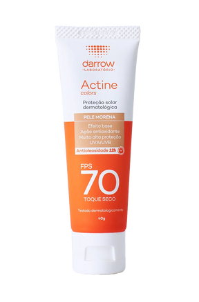 Actine Solar Protetor Solar FPS 70 Pele Morena 40g